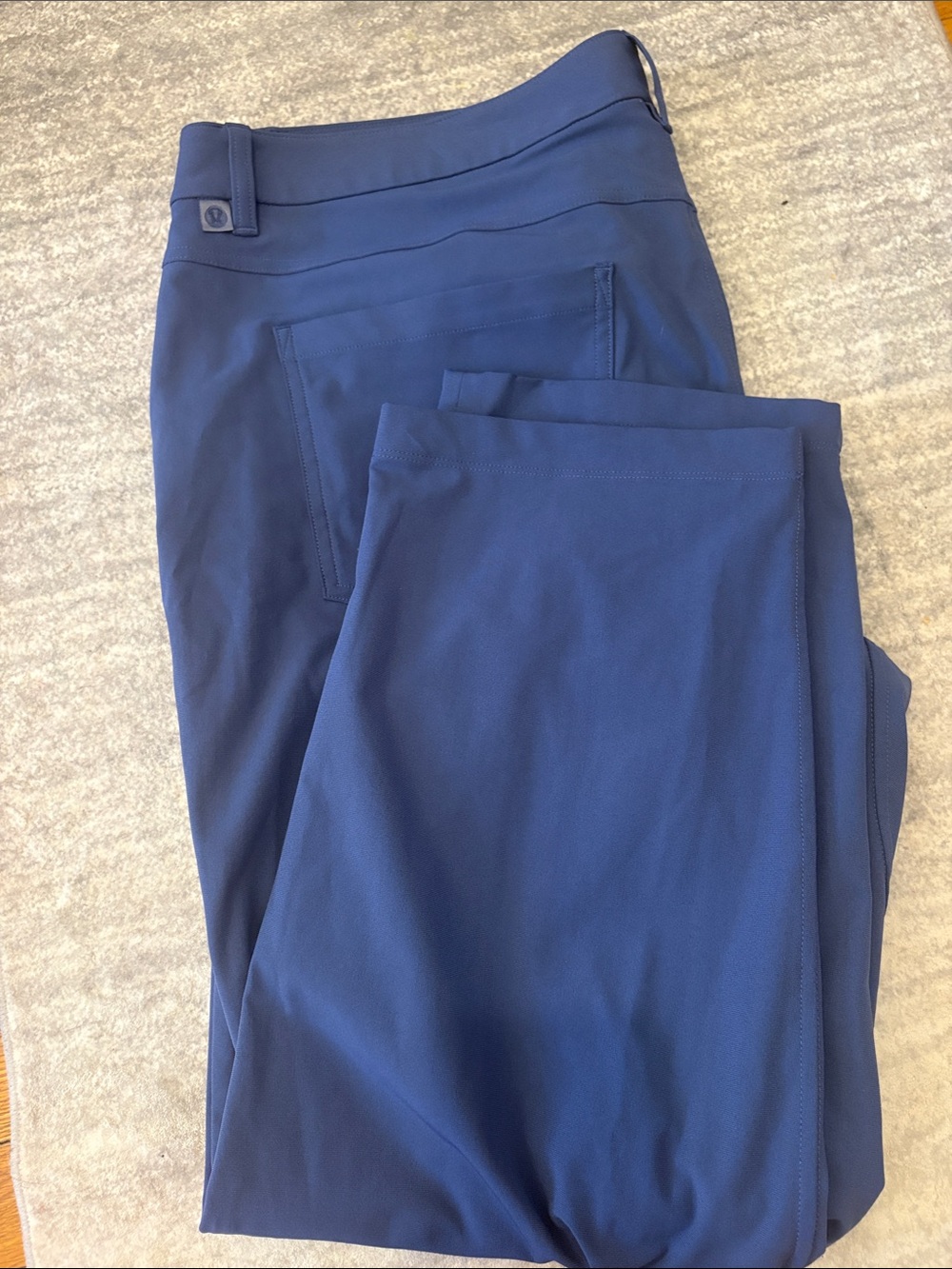 Navy Blue Pull-On Pants Lulumelon